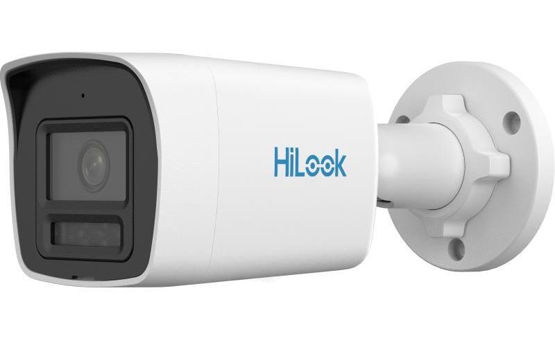 Camera supraveghere IP Hikvision HiLook IPC-B149HA-LU, 4MP, 2.8mm, ColorVu, Iluminare duala, Audio, PoE, IP67