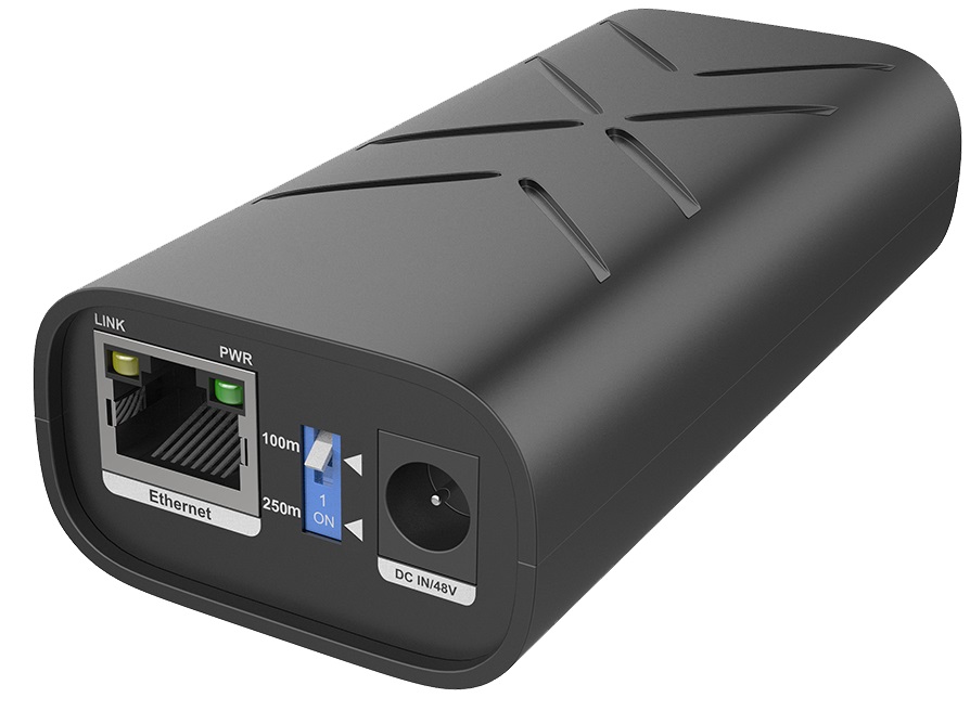 Injector DUAL PoE/PoE+ Gigabit 60W (2X30W) distanta 100m, INJ-POE-G-60W-DUAL