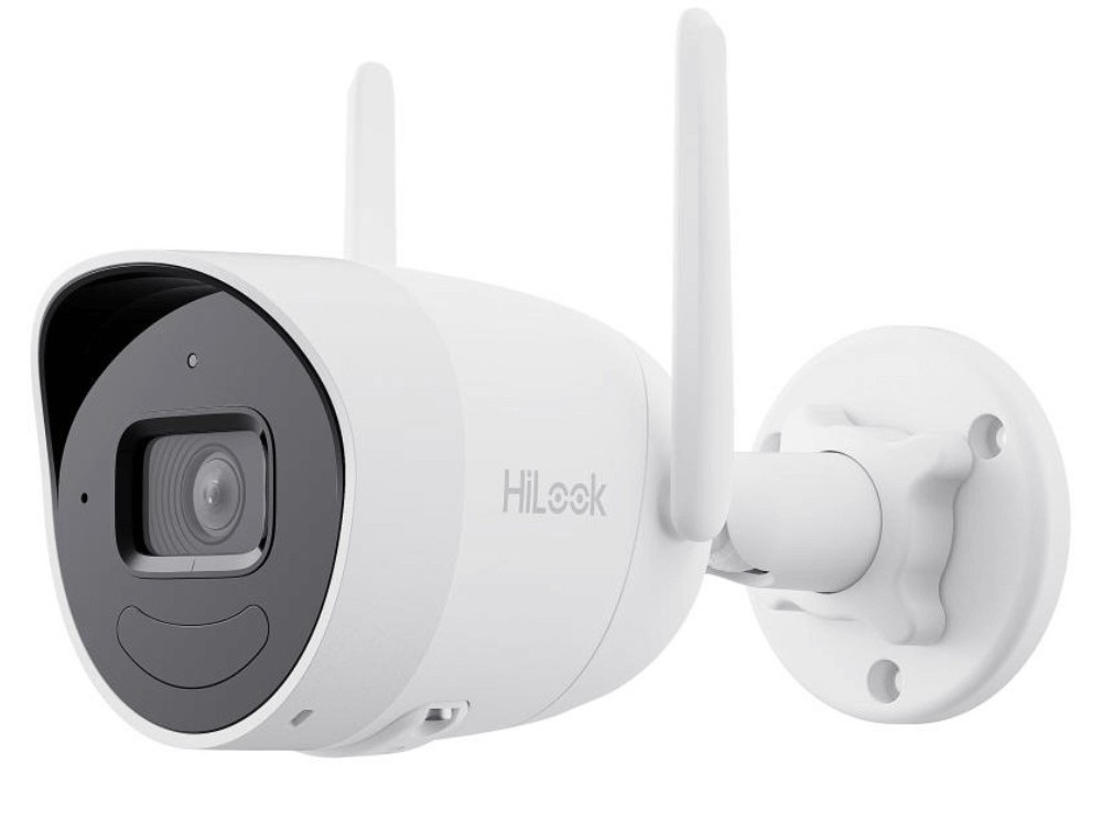 Camera supraveghere IP Wi-Fi Hikvision HiLook IPC-B120HA-D/W(W), 2 MP, IR 30m, EXIR 2.0, microfon si difuzor, slot card MicroSD, IP66