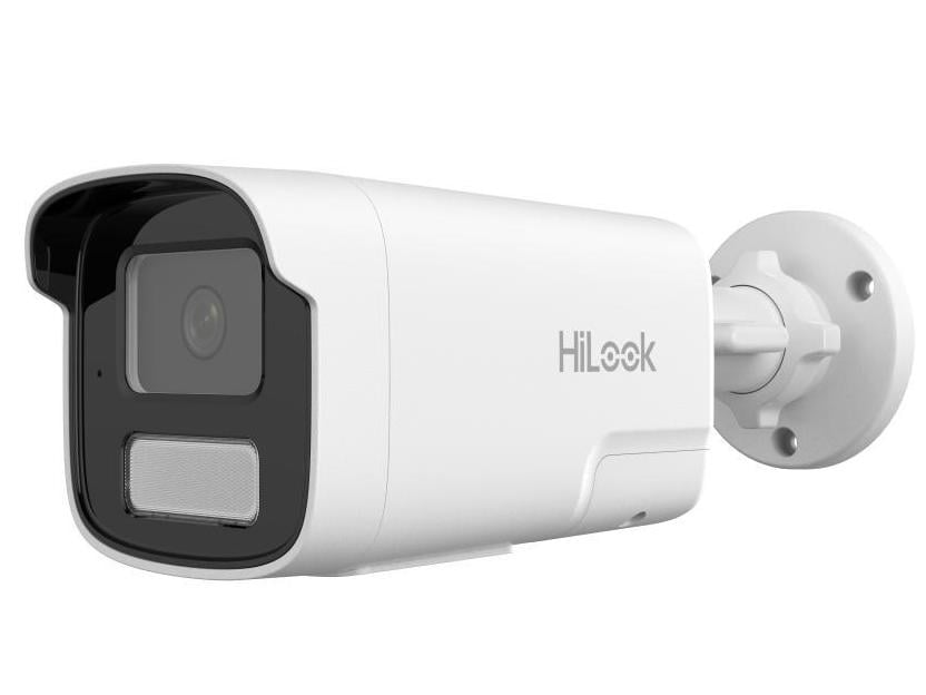 Camera IP Hikvision HiLook IPC-B440HA-LUF/SL(4mm) Smart Hybrid Light, 4MP, 4mm, microfon, compresie video H265+, slot card MicroSD, PoE, IP67