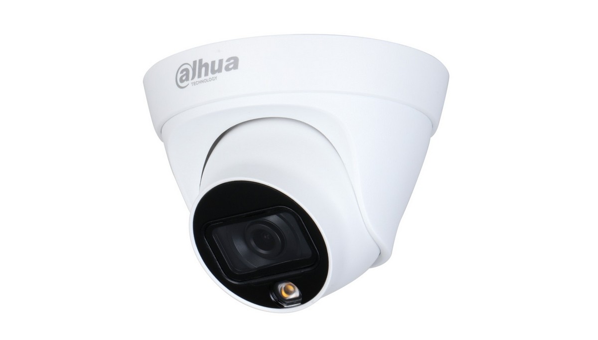 Camera supraveghere dome IP Dahua IPC-HDW1239T1P-LED-0280B-S5, 2MP, LED alb 10m, PoE, IP67