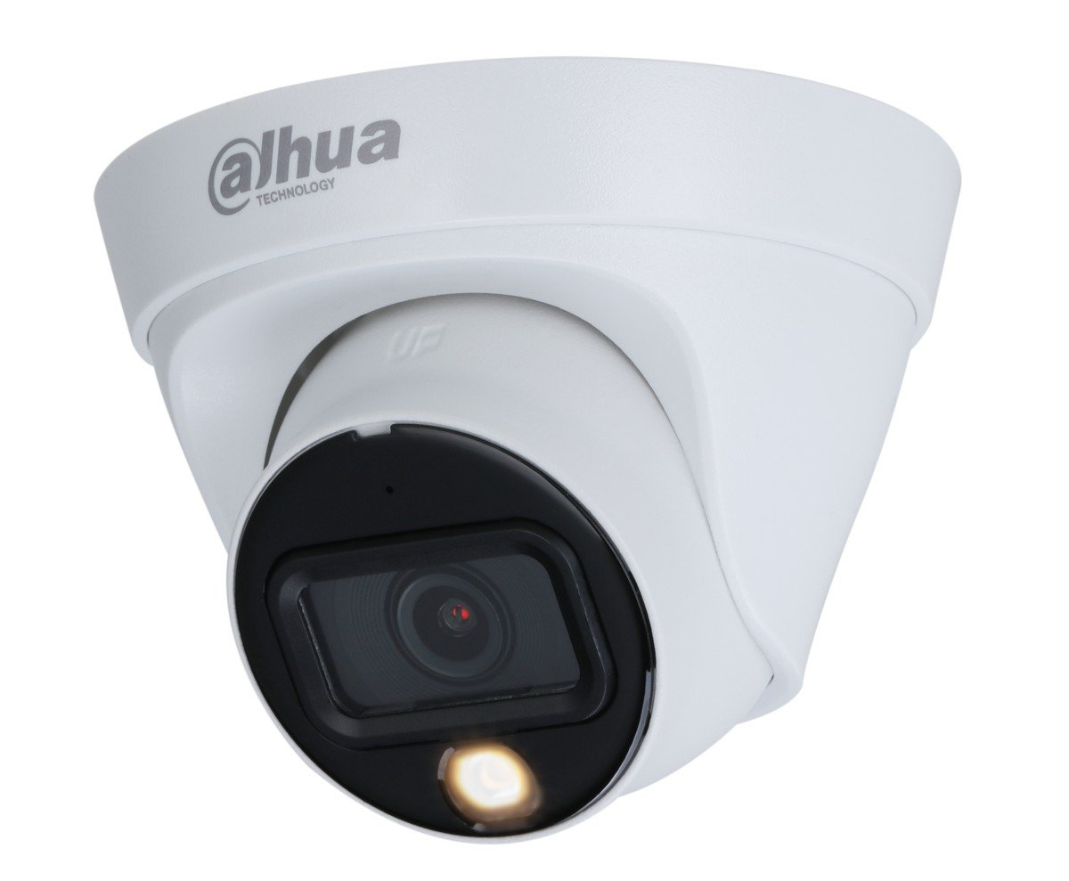 Camera de supraveghere IP pentru interior Dahua, 2K, 2.8mm, Iluminare cu LED alb 15m, Microfon, PoE, IP67, IPC-HDW1439T-A-LED-0280B-S4