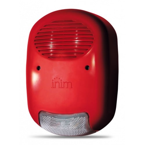 Sirena de exterior cu LED pentru incendiu, 13.8V, IP34, compatibila cu modulul STD241201, Inim IVY-R