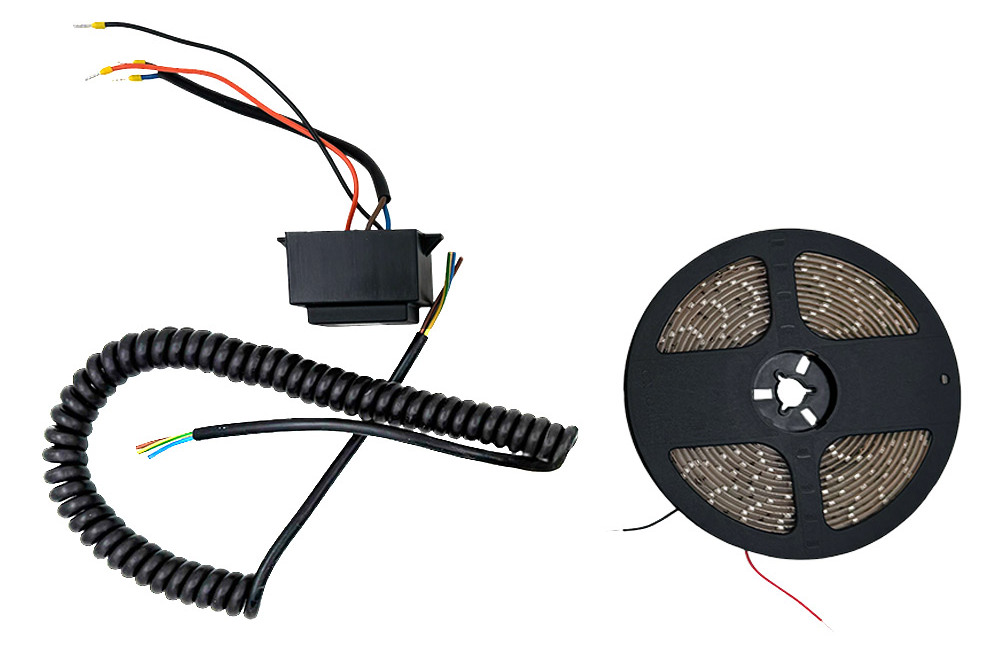 Kit banda LED pentru iluminare bariere Life Supra, 5m, cu transformator si accesorii, KIT SUC2+SUC3