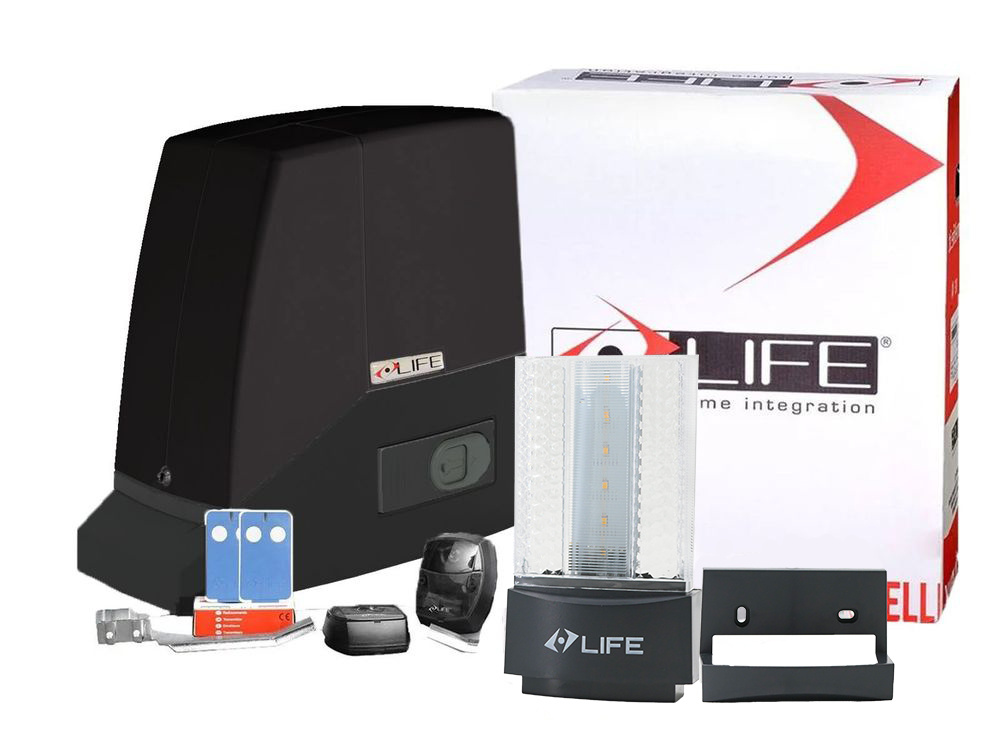 Kit automatizare Porti Culisante pana la 2T, 2000 KG Life Acer2000, Motor 230V, 1800N, 450W