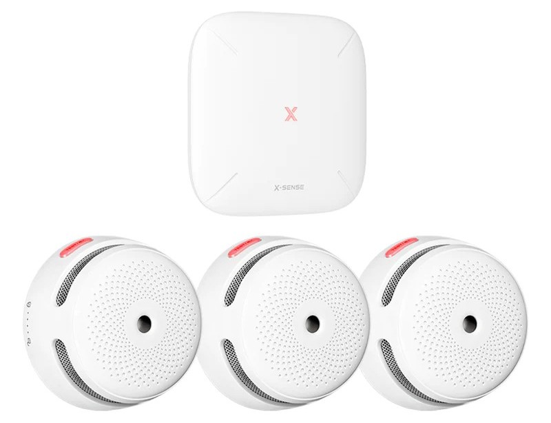 Kit de detectie fum wireless X-Sense FS31, Wi-Fi 2.4GHz, control din aplicatie