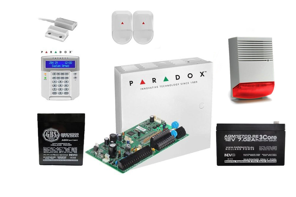 Kit sistem alarma Paradox SP7000 de exterior KIT SP7000 EXT