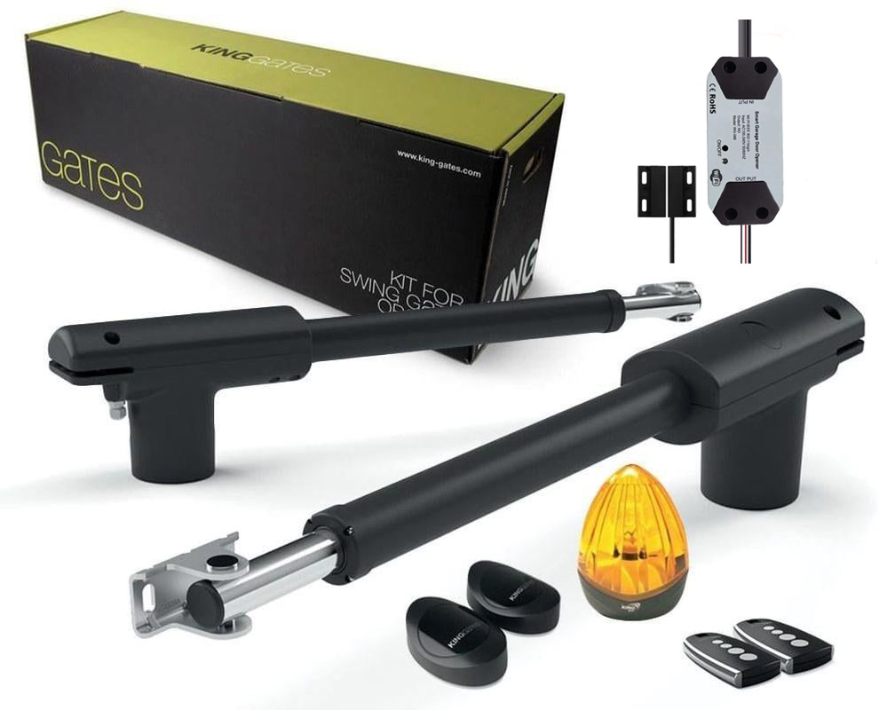 Kit automatizare poarta batanta 2 x 4.5 metri, KING GATES, LINEARK50024, releu wireless deschidere automatizare din telefon