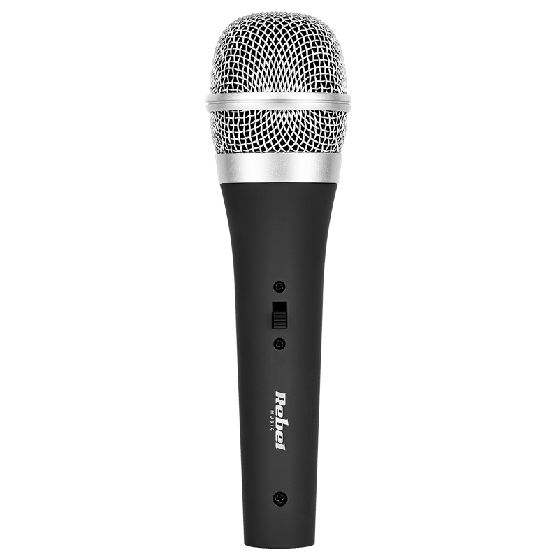 Microfon dinamic, 74dB, 600 Ohmi, cablu 5m, XLR, REBEL MIK0002