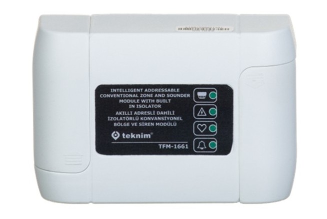 Modul de conversie si alimentare detectori/bucle conventionale in adresabile, 24V, izolator integrat, TEKNIM TFM-1661