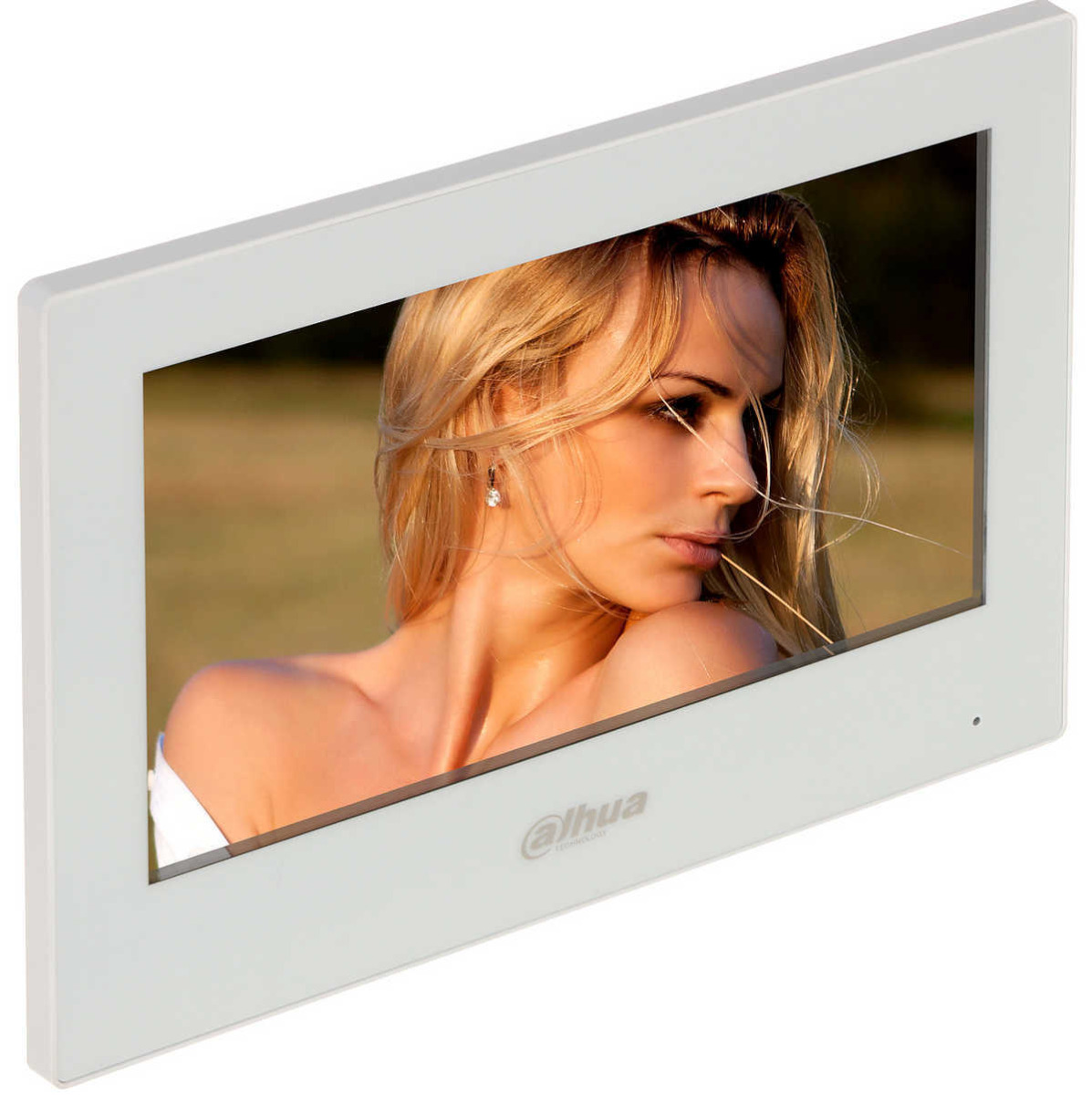 Monitor compatibil cu videointerfonul IP Dahua, Intrare alarma, PoE, touchscreen 7