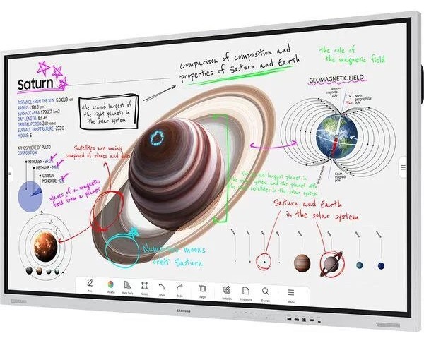 Monitor interactiv 4K UHD Samsung Flip Pro, diagonala 75