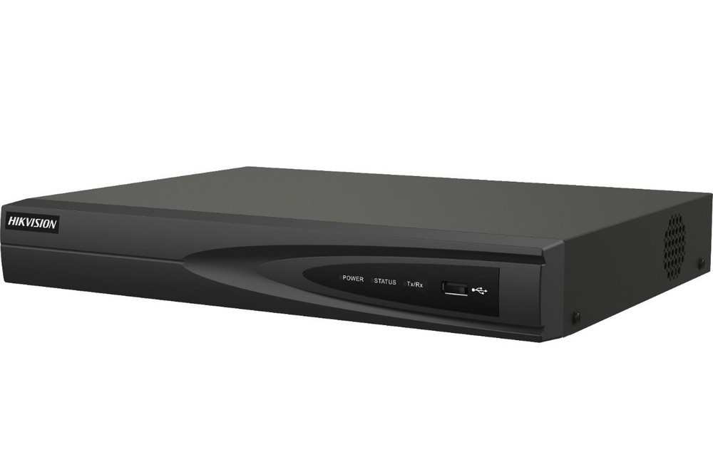 NVR 4 canale, pana la 8MP 4K, bandwidth 40Mbps, Detectare miscare, PoE, 1 port SATA pentru HDD, DS-7604NI-K1/4P(C) Hikvision