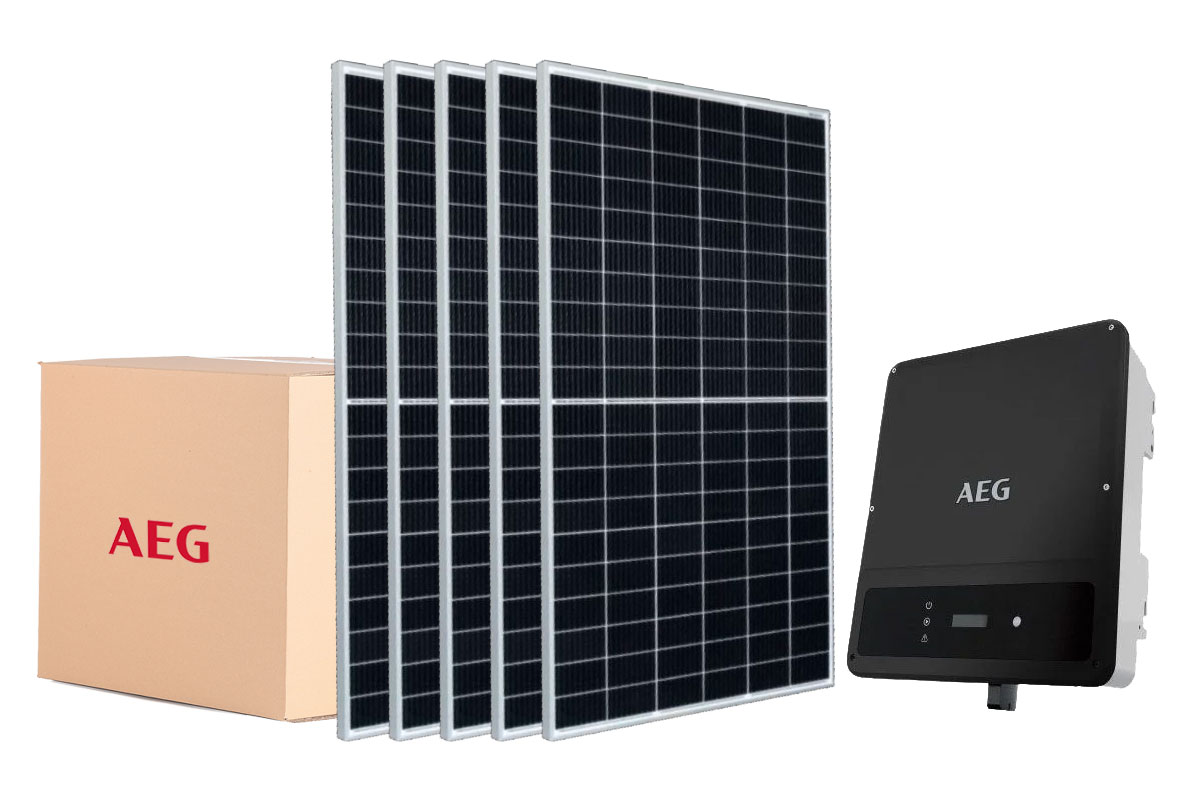 Pachet 5KW, On-Grid Trifazat, AEG KIT5KW-460W-AEG