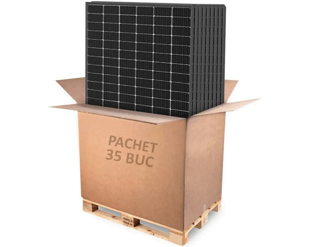 Palet cu 35 de panouri fotovoltaice Canadian Solar de 460W, 16kW total, HiKu6 Mono PERC, CS6L-460MS-BKFRx35