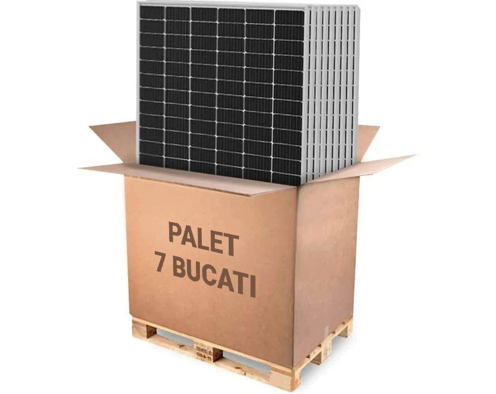 Palet cu 7 panouri fotovoltaice monocristaline Canadian Solar, 460W, CS6L-460MSx7