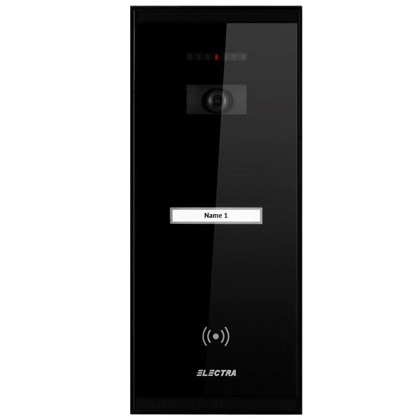 Panou video exterior smart 4 fire pentru 1 familie Electra VPM.1SR02.ELB04, negru