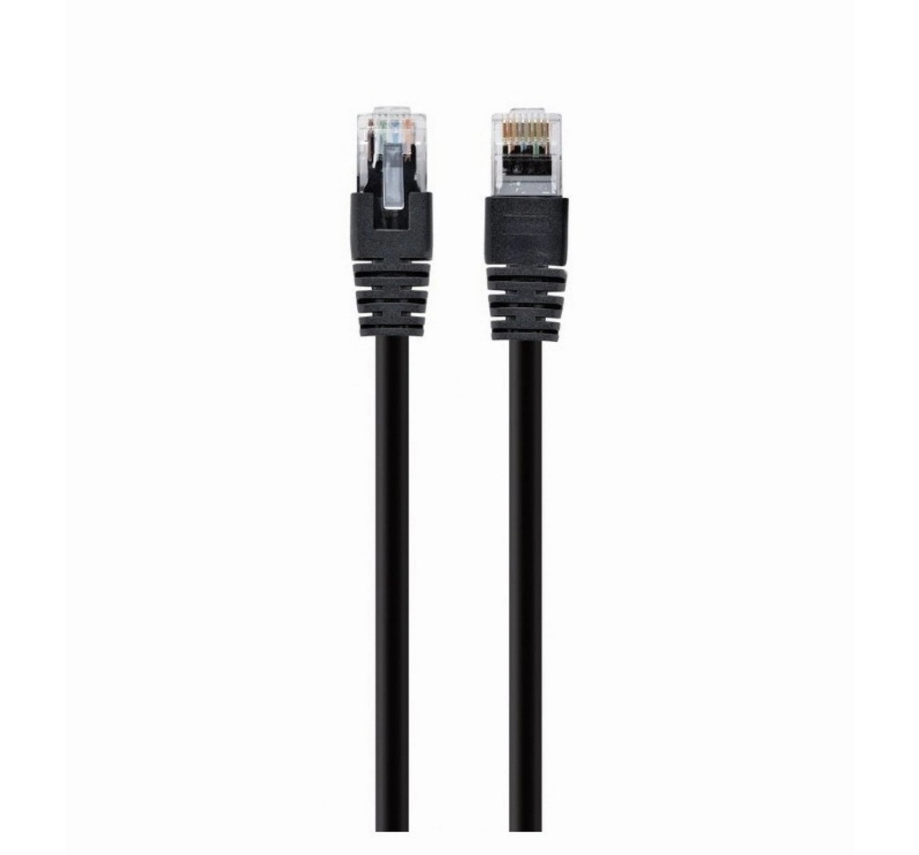 Patch cord UTP Cat5e, 0.5m, negru, AWG26, Cupru-Aluminiu, Gembird SP-PT-CAT5-0.5M-BK