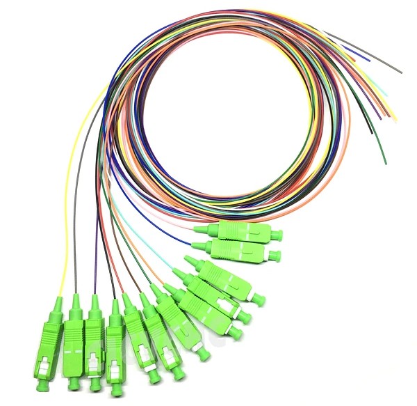 Set 12x pigtailuri SC/APC, fibra single mode, PB-SC/APC