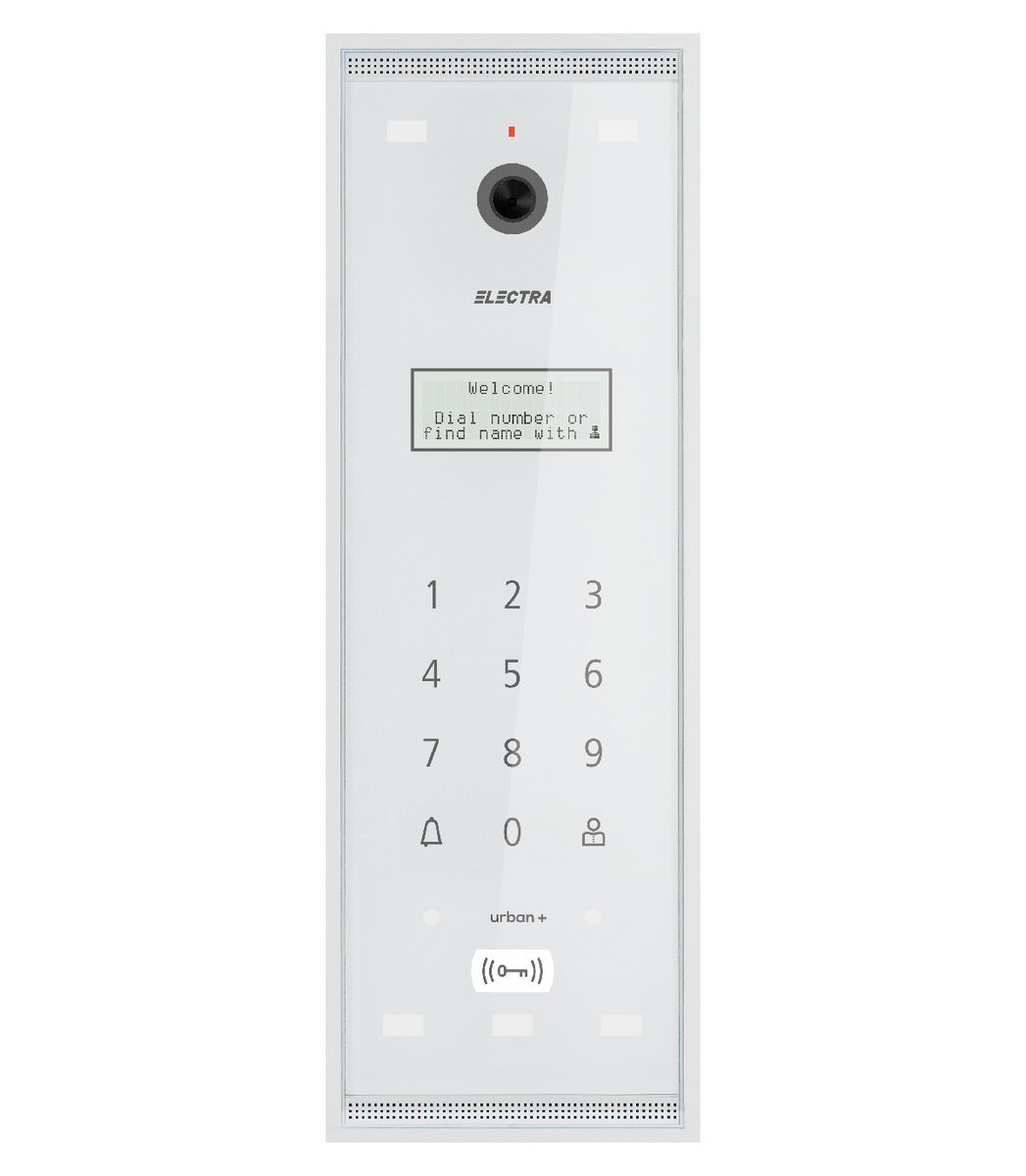 Post exterior videointerfon, blocuri 40 apartamente, alb, aparent, Electra, VPM.0BS03.ELWU4