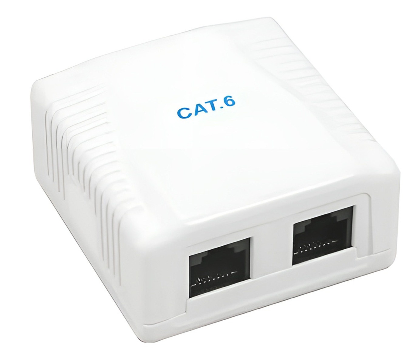 Priza de retea UTP CAT6 aplicata, 2 porturi, ABS, Safer SAF-DUALPORT-6