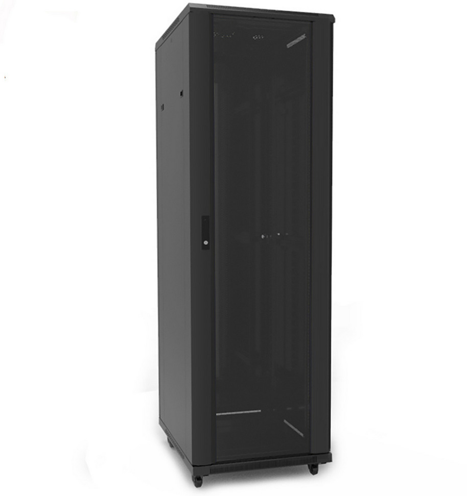 Rack 32U, 19', Negru 600X800mm, cu roti si sistem de ventilare, montaj pe podea, Safer RACK32U6080