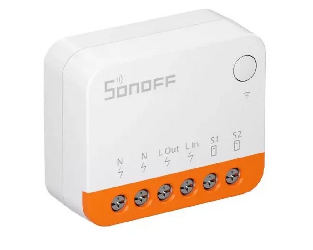 Releu smart cu Wi-Fi SONOFF MINI R4, 2400W, 10A, Bluetooth, compatibil cu Google Home si Alexa