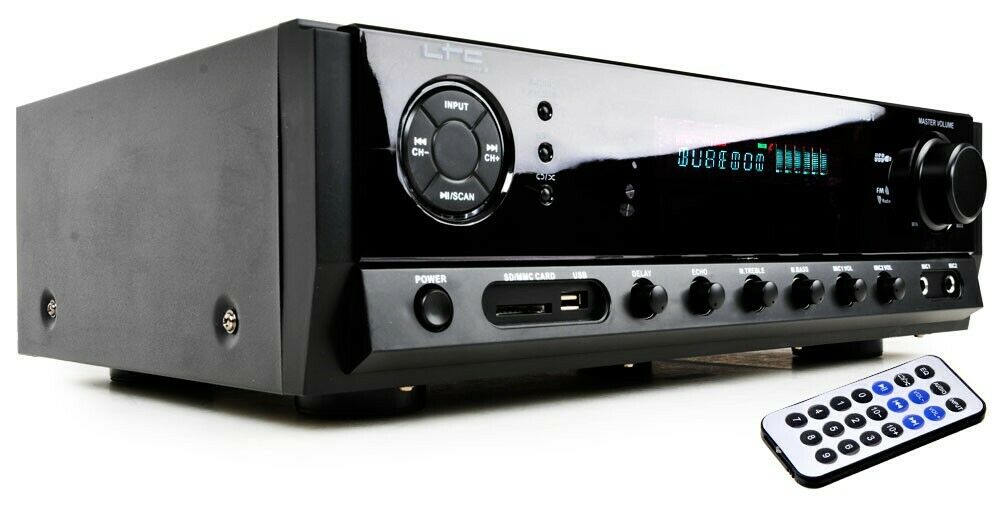 Amplificator 2x50W, cu Tuner FM incorporat, slot card, USB, Bluetooth, LTC, ATM6500BT