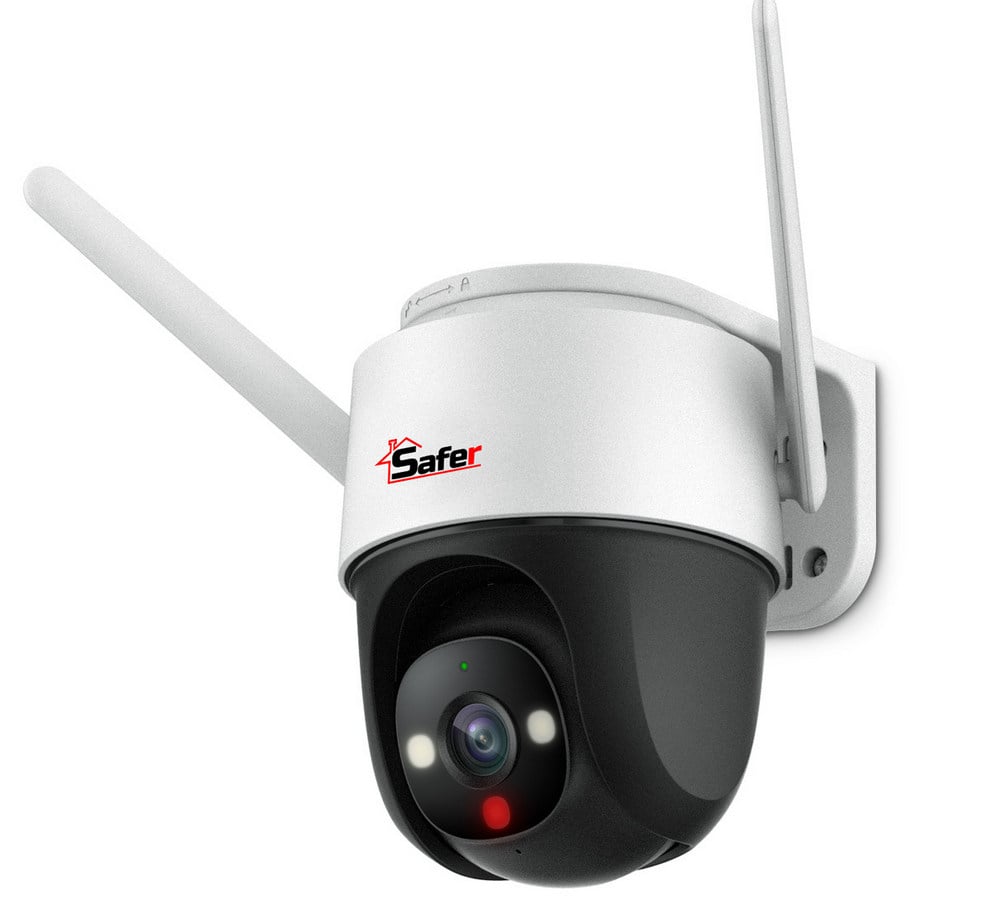 Camera IP de exterior wireless, Safer Guardian PT, 4MP, Iluminare Duala 30m, Microfon si difuzor, slot MicroSD, IP66, SAF-WSD42FP