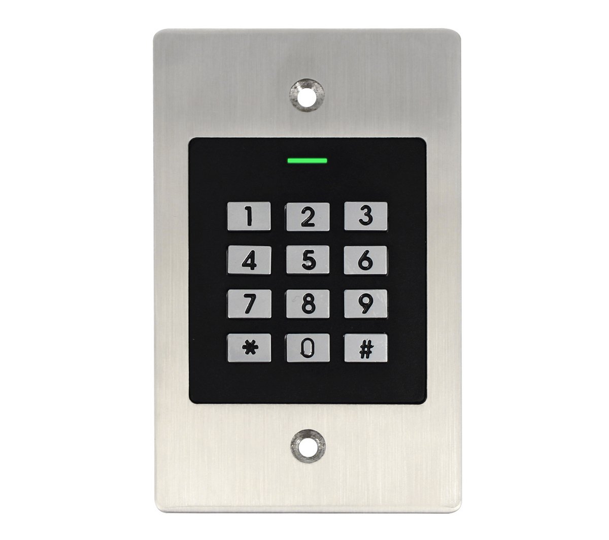 Control acces RFID 125KHz EM + PIN, Wiegand, NO/NC/COM, Alarma anti-manipulare, IP66, SECUKEY-EK2