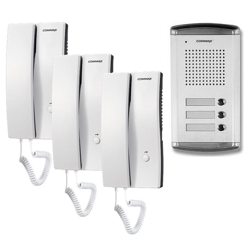 Set interfon pentru 3 familii Commax DR-2A3N+3xDP-2S