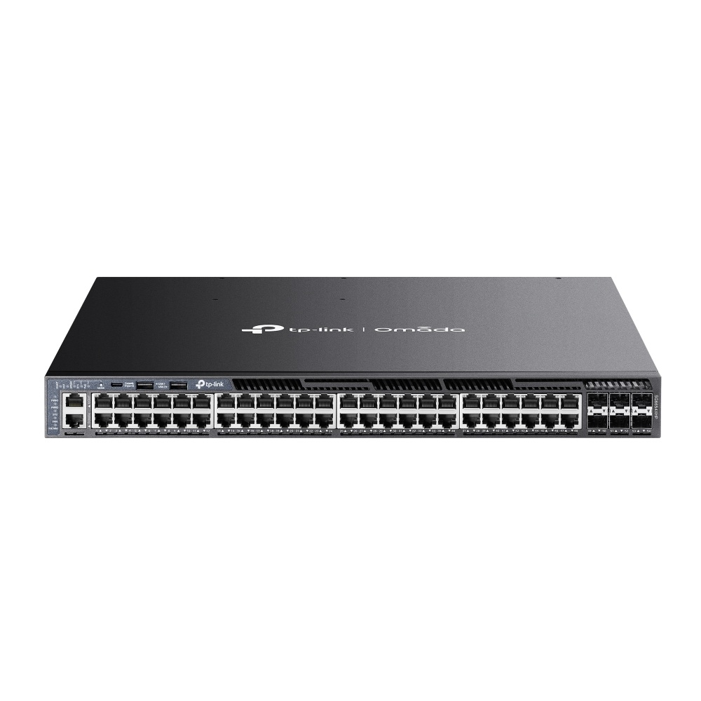 Switch Omada Tp-Link, 48 x porturi Gigabit PoE+, 6 x SFP+ 10G, PoE 1440W, L3 Managed, SG6654XHP