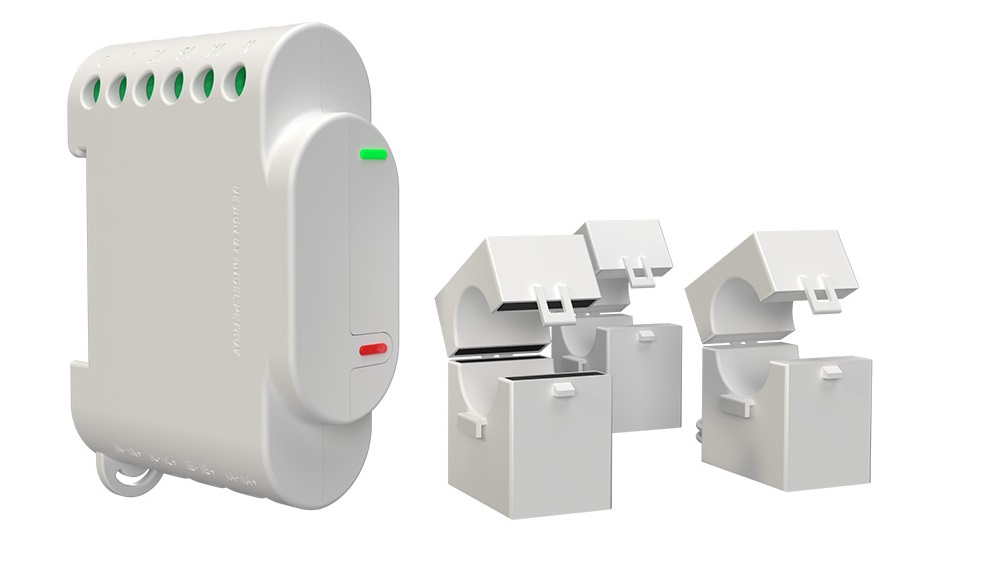 Releu inteligent cu contor de consum monofazic sau trifazic Shelly 3EM 360A, Conexiune Wifi, control de pe mobil Shelly 3EM