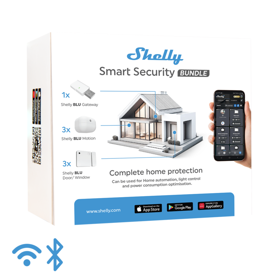 Kit smart home Shelly BLU BUNDLE, Bluetooth 4.2, 2483.5 MHz