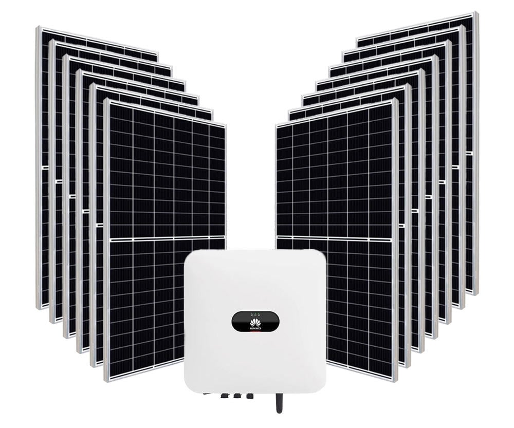 Sistem fotovoltaic Monofazat, Hibrid 6KW, Invertor Huawei si Panou fotovoltaic Canadian Solar Hiku6 460W, 13xCS460+6KTL