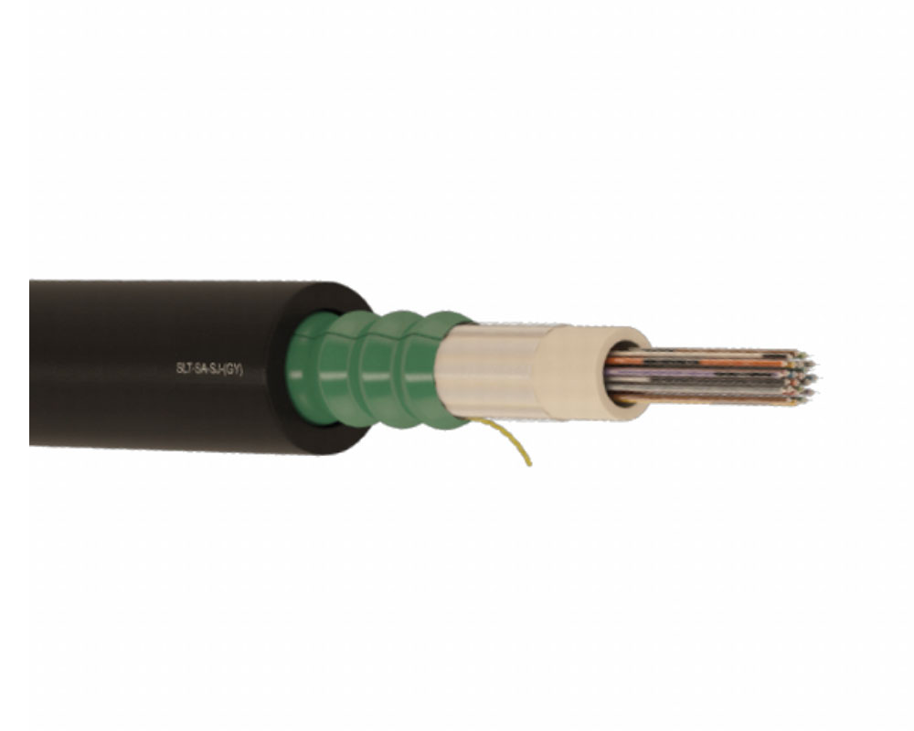 Fibra optica 8 fire Single Mode 1200N cu armatura, SLT-SA-SJ-(GY12)-8