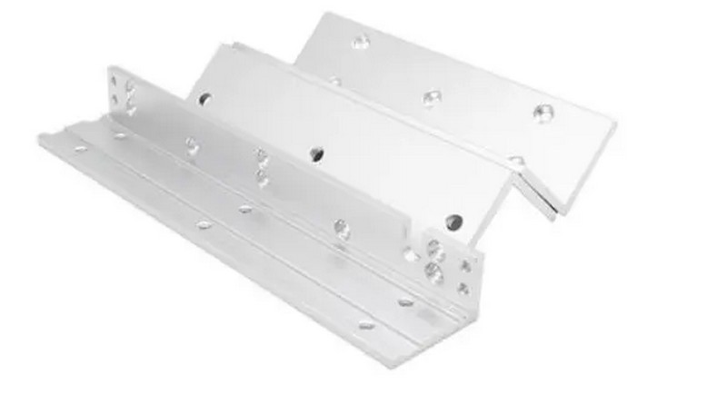 Suport Z si L pentru electromagnetul DS-K4H258S, pentru usi metalice, PVC sau lemn, Hikvision DS-K4H258-LZ