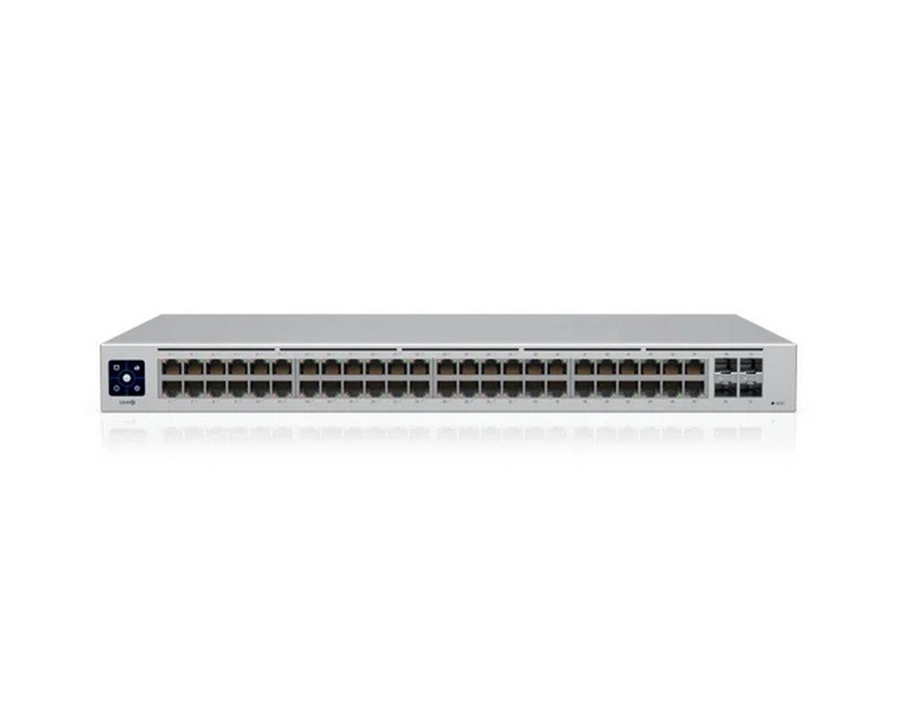 Switch 48 porturi, PoE 195W, Gigabit, 4 porturi SFP, management, Ubiquiti UniFi, USW-48-POE