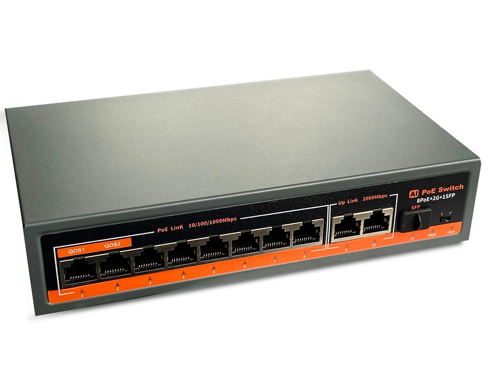 Switch PoE SMART 8 porturi 100/1000mbps 120W SWGB-8POE120WSFP