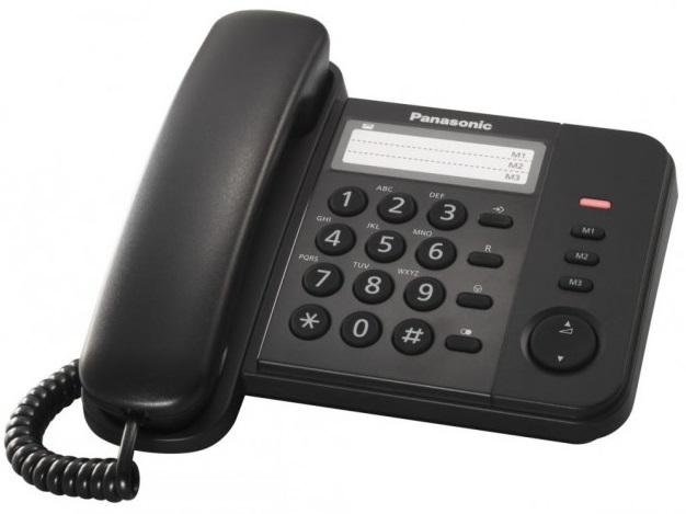 Telefon analogic Negru Panasonic KX-TS520FXB