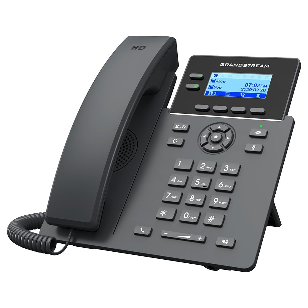 Telefon VoIP Grandstream GRP2602G, 2 Linii, 4 Conturi SIP, Ecran LCD 2.4