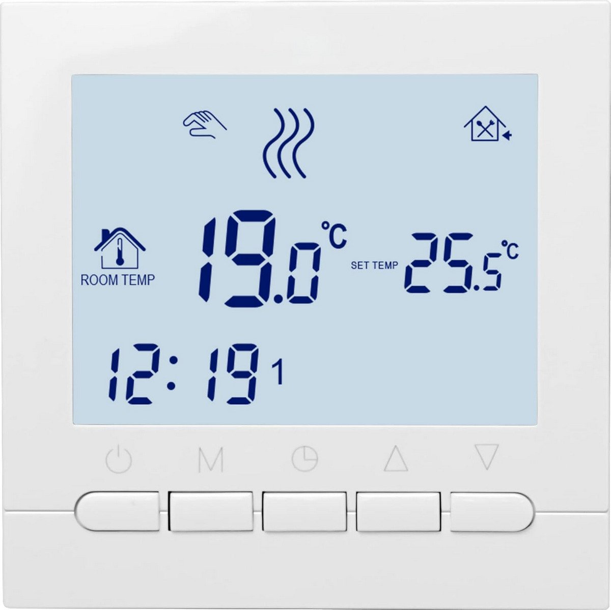 Termostat Wi-Fi, BeOk BOT313WIFI-Tuya, pentru centrala termica pe gaz si incalzire in pardoseala, control din aplicatie