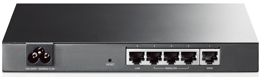 Router Broadband Load Balance, 1x WAN, 1x LAN, 3x WAN/LAN configurabile Tp-Link TL-R470T+