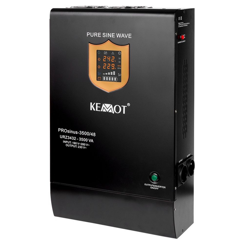 UPS pentru centrale termice, SINUS PUR, 3500VA, 2400W, 48V, KEMOT, URZ3432