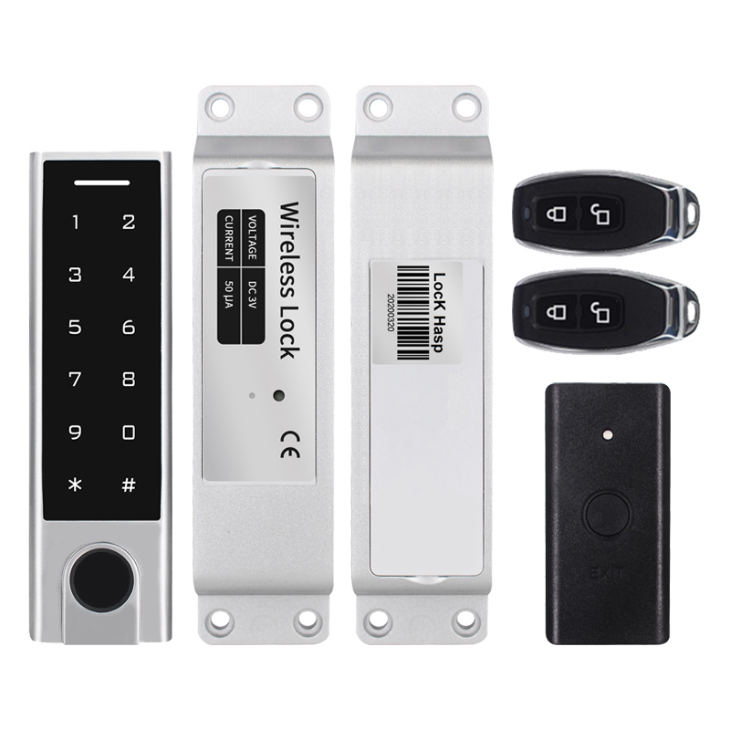 Kit wireless control acces cu PIN, card 125KHz EM si amprenta, IP65, SECUKEY WS2