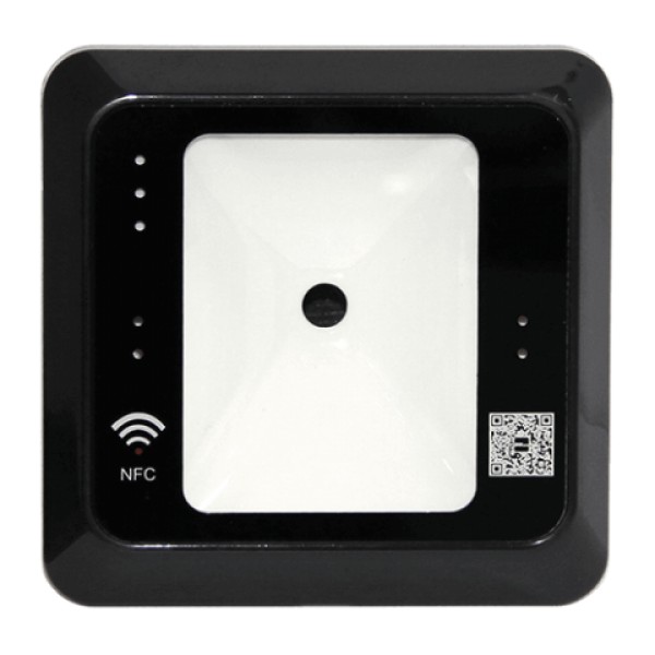 Cititor cod QR si card Mifare 13.56 Mhz sau NFC - Wiegand 26/34 montaj incastrat, ACC-ER-QR500-B