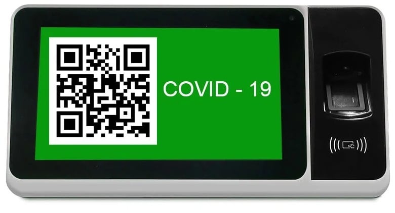 Scanner cod QR certificate verzi vaccinare Anti-Covid 19 Zkteko ZYNK-ZPAD-PLUS-QR-12-S